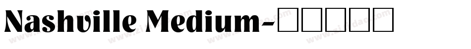 Nashville Medium字体转换